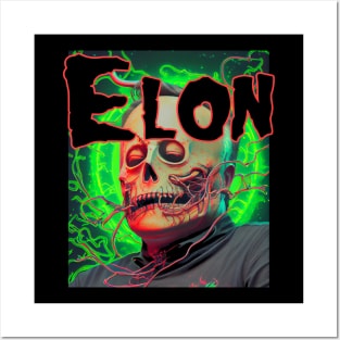 Elon Musk Dark Art Deathcore Aesthetic Posters and Art